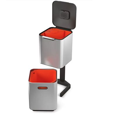Joseph Joseph Totem Compact Waste Recycling Unit - Stainless Steel 40L
