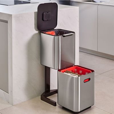 Joseph Joseph Totem Compact Waste Recycling Unit - Stainless Steel 40L image(2)