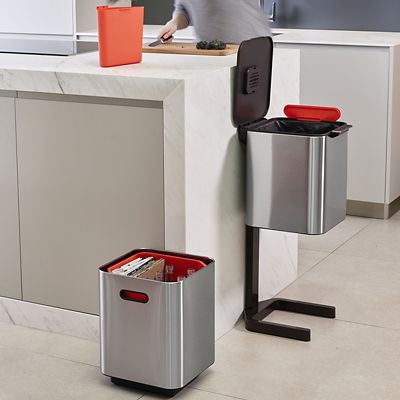 Joseph Joseph Totem Compact Waste Recycling Unit - Stainless Steel 40L image(9)