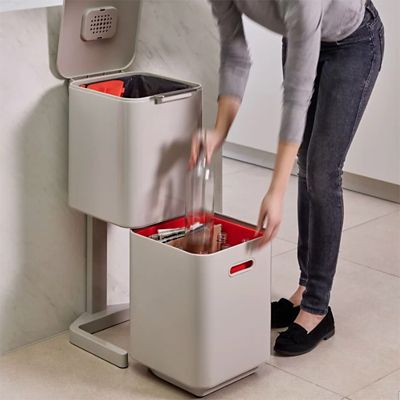 Joseph Joseph Totem Compact Waste Recycling Unit - Stone 40L image(2)