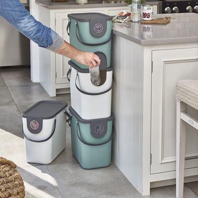 Rotho Albula Recycling Waste Bin Blue Colour - 25L image(8)