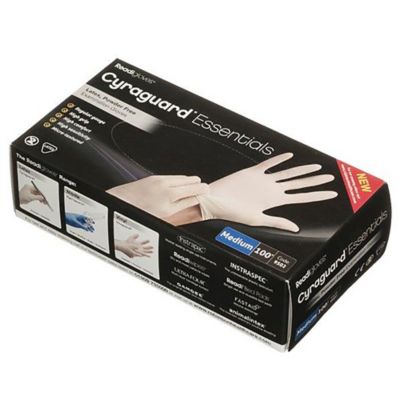 100 Cyraguard Disposable Latex Gloves – Medium  image(2)