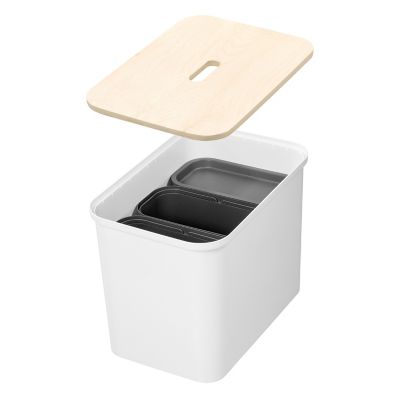 SmartStore Recycling Bin Unit White 76L Lakeland