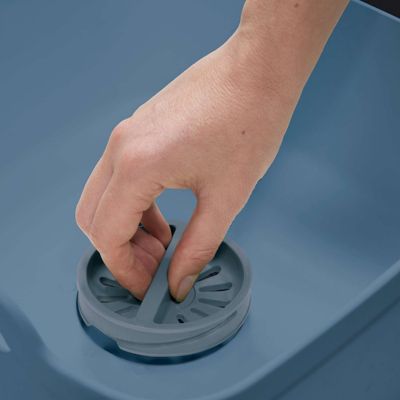 Joseph Joseph Wash and Drain Washing Up Bowl with Plug – Sky Blue Edition - (Image 3)