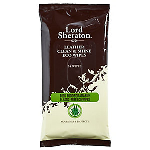 24 Lord Sheraton Leather Clean & Shine Eco Wipes 