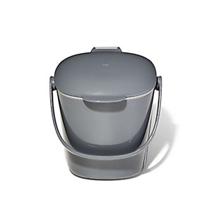 OXO Good Grips Easy-Clean Compost Bin Charcoal 2.85 L