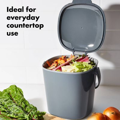OXO Good Grips Easy-Clean Compost Bin Charcoal 2.85 L image(2)