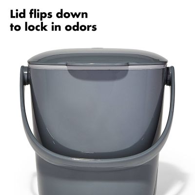 OXO Good Grips Easy-Clean Compost Bin Charcoal 2.85 L image(4)
