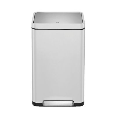 EKO® X Cube Kitchen Bin Brushed Stainless Steel 20+20L