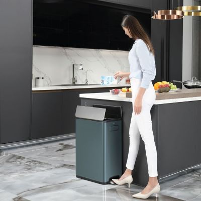 EKO® Ecofly Recycling Bin Titanium Blue 20+20L image(2)