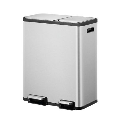 EKO® Ecocasa Recycling Bin Brushed Stainless Steel 30+20L image(1)