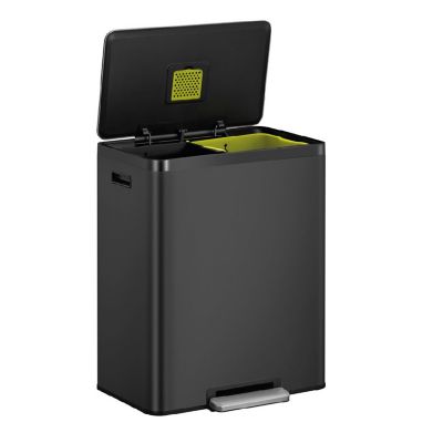 EKO® Ecocasa Black Recycling Bin Matt Black 30+30L  image(3)