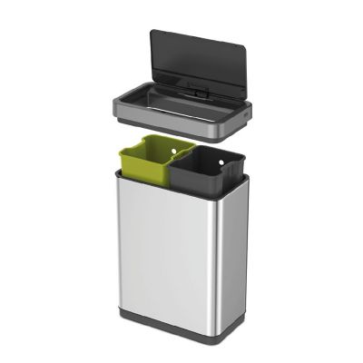 EKO® Mirage X Recycling Sensor Bin Brushed Stainless Steel 20+20L  image(5)