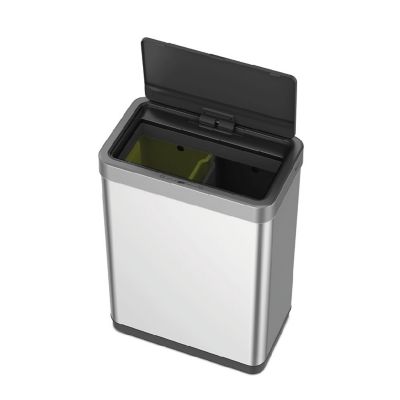 EKO® Mirage X Recycling Sensor Bin Brushed Stainless Steel 20+20L  image(6)