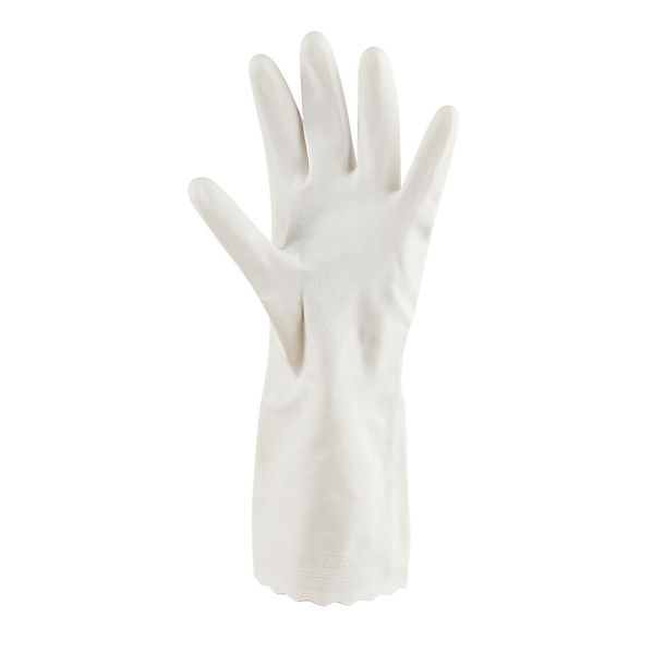 Lakeland Medium Deluxe Washing Up Gloves White image(1)