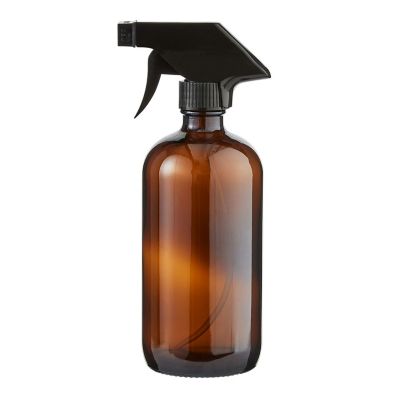 Lakeland Empty Amber Glass Reusable Spray Bottle 500ml