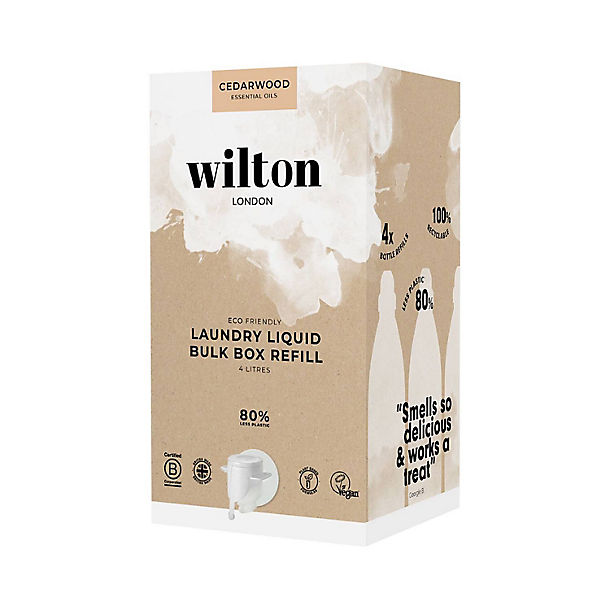 Wilton London Cedarwood Laundry Liquid Bulk Box 4 Litre Refill image(1)