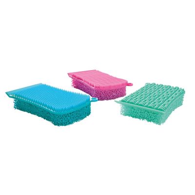 Lakeland 3 Double-Sided Silicone Cleaning Sponges image(1)