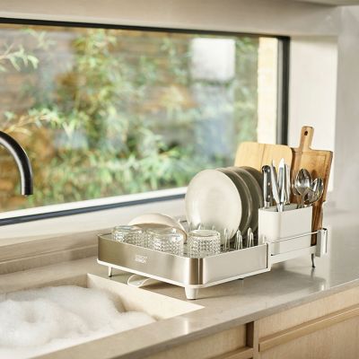 Joseph Joseph Extend Expandable Dish Drainer Light Stone image(5)