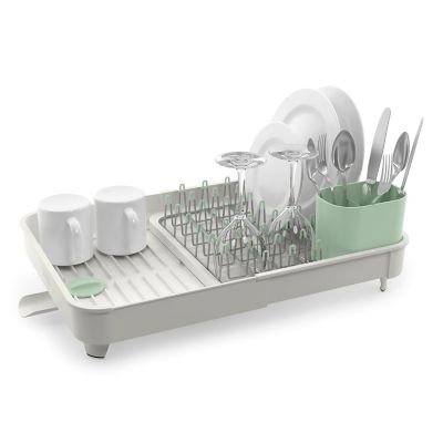 Joseph Joseph Extend Stone Green Expandable Dish Drainer Lakeland