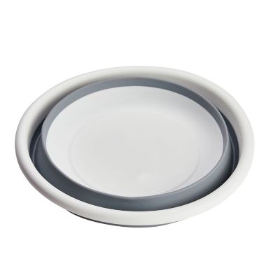 Lakeland 8L Collapsible Washing Up Bowl Grey and White image(2)