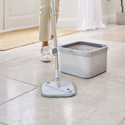 Lakeland Spin Mop Set White and Grey image(2)