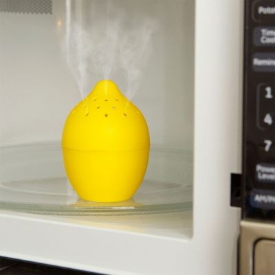 Kikkerland Lemon Microwave Cleaner Yellow image(2)
