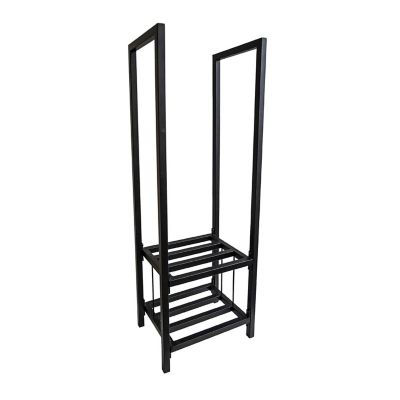 Tall Square Shelved Log Storage