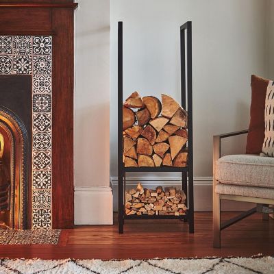 Tall Square Shelved Log Storage image(2)