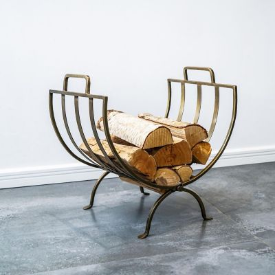 Brass Linear Log Basket image(5)