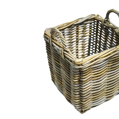 Square Wicker Log Baskets, Set of 2 image(4)