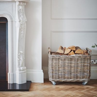 Natural Rattan Log Cart image(2)