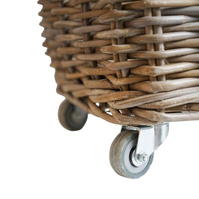 Natural Rattan Log Cart image(3)
