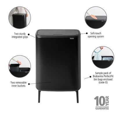 Brabantia Bo Touch Bin Matt Steel 60L image(3)