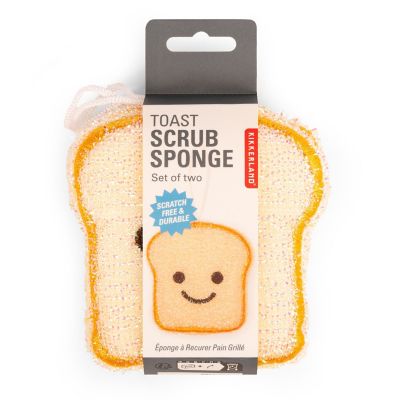 2 Kikkerland Toast Scrubber Sponges image(4)
