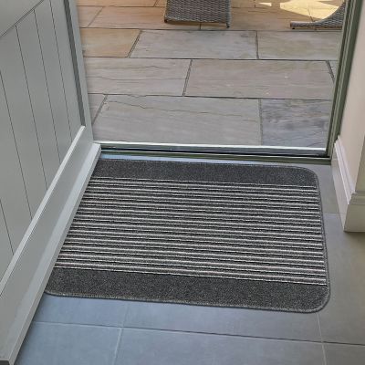 Bella Striped Indoor Washable Doormat 80 x 57cm image(2)