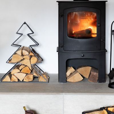 Fireside Tree Log Holder Black - Set of 2  image(4)