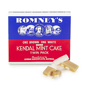 Romney's Twin Pack Kendal Mint Cake - 1 White & 1 Brown 340g