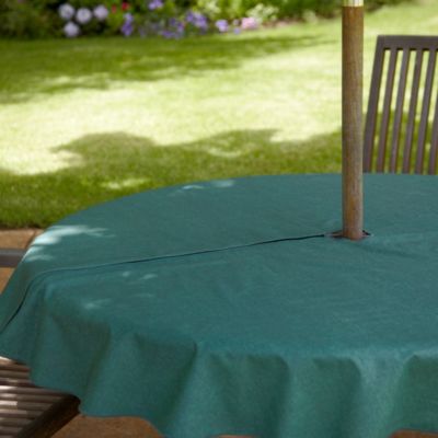 Green Round Table Cloth With Opening image(1)