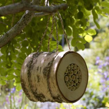 Wildlife World Pollinating Bee Log image()