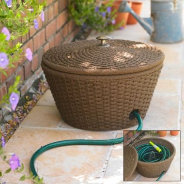 Wicker-Effect Hose Basket image()