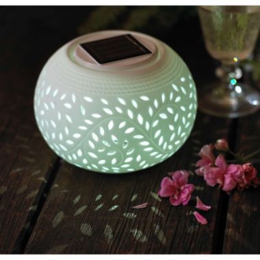 Sphere Porcelain Solar Lamp image()