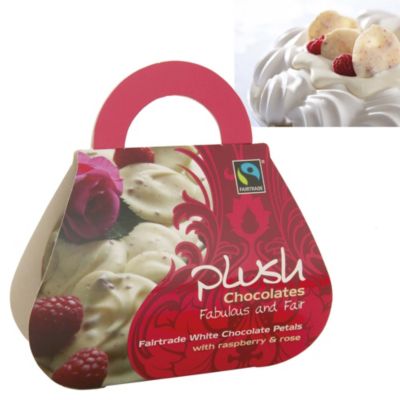 Plush White Chocolate Petals Raspberry & Rose image()