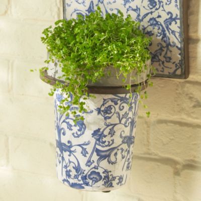 Blue & White Ceramics Plant Pot image(1)
