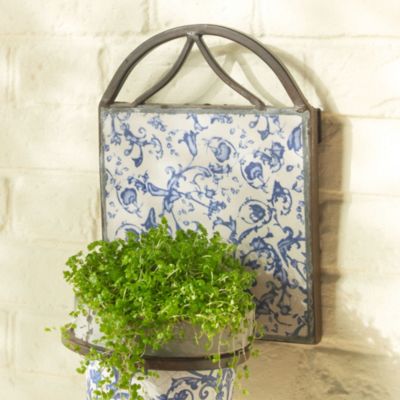 Blue & White Ceramics Plant Pot Holder image(1)