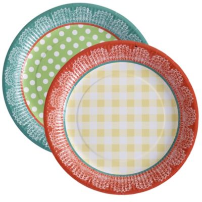Summer Soirée Range 10 Picnic Plates Lakeland