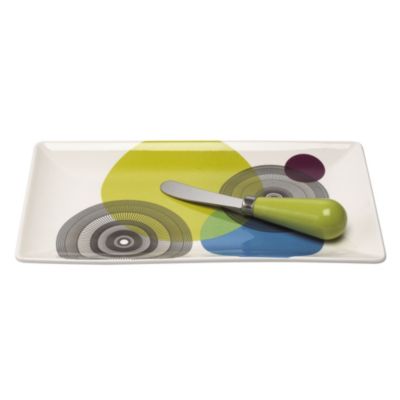 Kaleidoscope Paté Plate and Knife image()