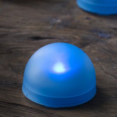3 Blue LED Tealight Domes image()