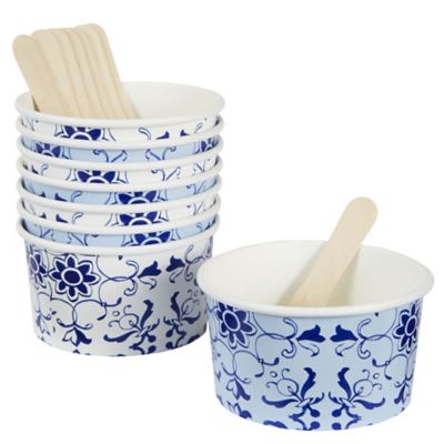 Party Porcelain 8 Ice Cream Bowls image()