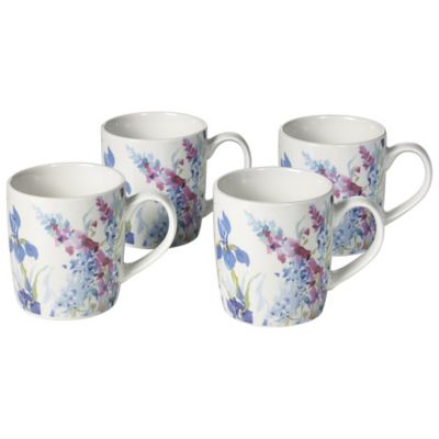 4 Pack Floral Mugs image(1)